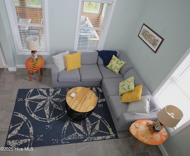105 Sandy Landing Rd, Cedar Island, NC 28520 - living area featuring baseboards