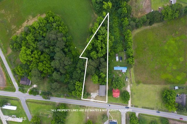 411 E Institute St, Chadbourn, NC 28431 - aerial view of property's location with property parcel outlined