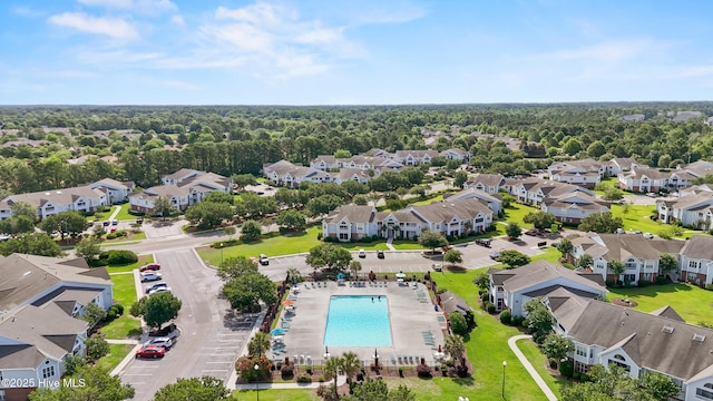 4115 Breezewood Dr Apt 202, Wilmington, NC 28412 - aerial view of residential area featuring a pool