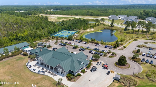 4224 Cobleskill Dr, Leland, NC 28451 - aerial view of a forest and a nearby body of water