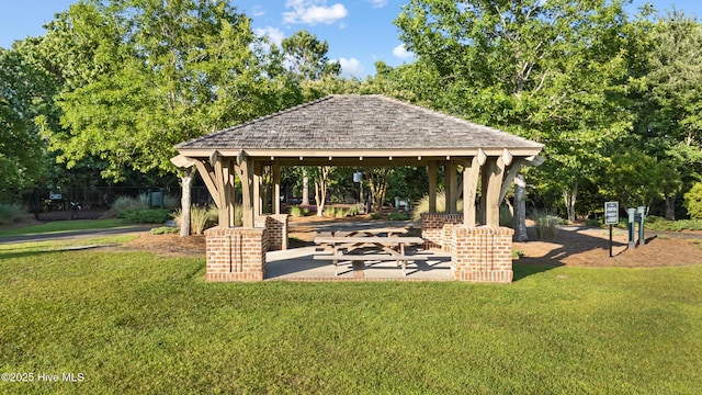 4224 Cobleskill Dr, Leland, NC 28451 - surrounding community with a gazebo and a yard