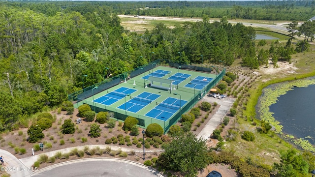 4224 Cobleskill Dr, Leland, NC 28451 - drone / aerial view of a large body of water and a forest