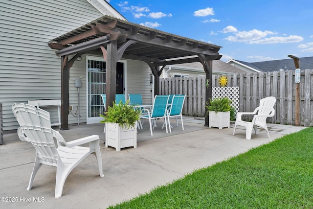 2017 Willow Stone Ct, Leland, NC 28451 - view of patio / terrace with a pergola and outdoor dining area