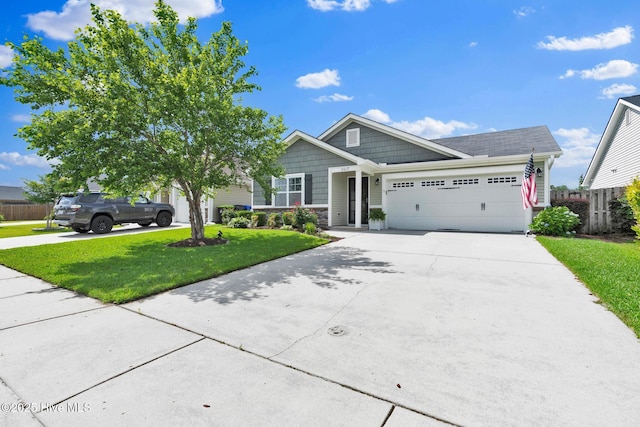 2017 Willow Stone Ct, Leland, NC 28451 - view of front of house with an attached garage and concrete driveway