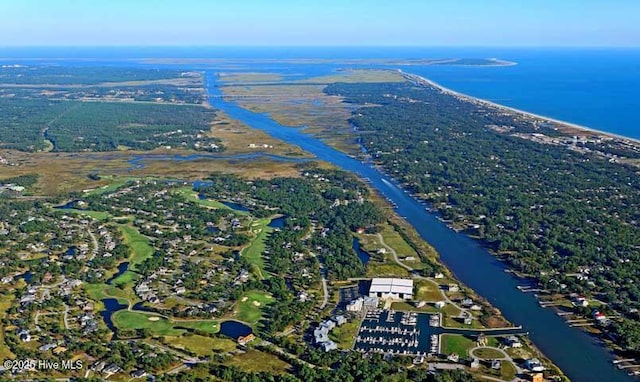 3792 Bancroft Pl, Southport, NC 28461 - aerial overview of property's location with a large body of water