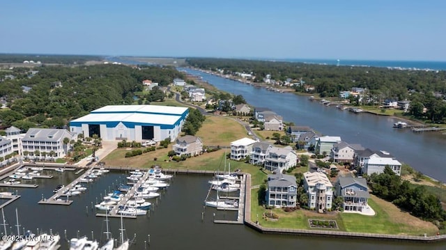 3792 Bancroft Pl, Southport, NC 28461 - aerial view of a nearby body of water