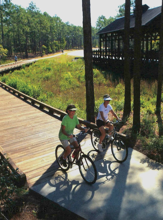 3792 Bancroft Pl, Southport, NC 28461 - view of wooden deck