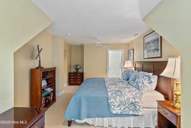 3792 Bancroft Pl, Southport, NC 28461 - bedroom featuring carpet flooring and a ceiling fan