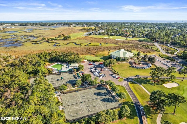3792 Bancroft Pl, Southport, NC 28461 - bird's eye view of a local golf course