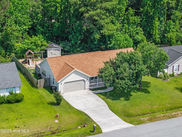 245 Parnell Rd, Hubert, NC 28539 - aerial view of property and surrounding area