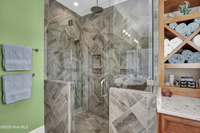 630 Saint Joseph St Unit 200, Carolina Beach, NC 28428 - bathroom featuring a stall shower