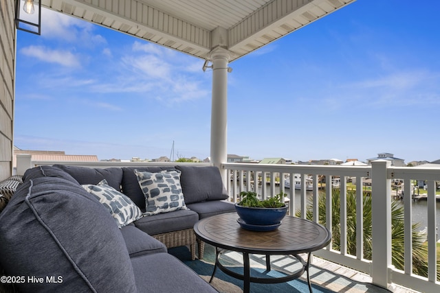 9089 W 9th St, Surf City, NC 28445 - balcony with a water view