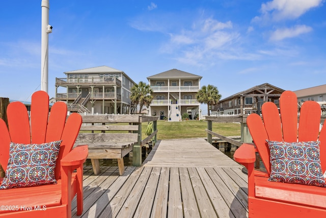 9089 W 9th St, Surf City, NC 28445 - dock featuring a wooden deck