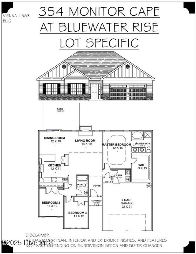 4005 Grouper Run, New Bern, NC 28562 - floor plan / room layout