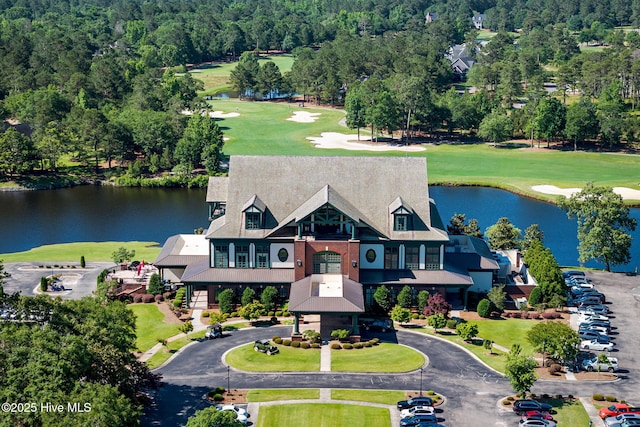 244 Red Fox Run Dr, Wallace, NC 28466 - aerial view of a large body of water and a golf club