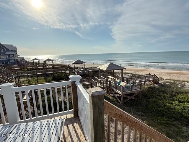 1012 New River Inlet Rd, North Topsail Beach, NC 28460 - water view featuring local beach
