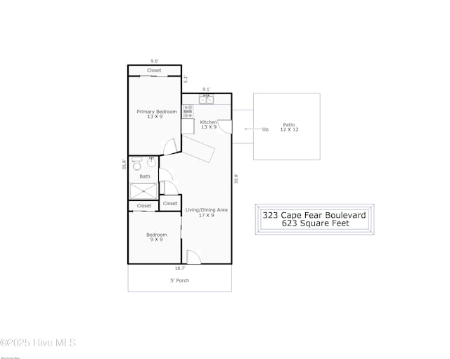 323 Cape Fear Blvd, Wilmington, NC 28401 - floor plan / room layout