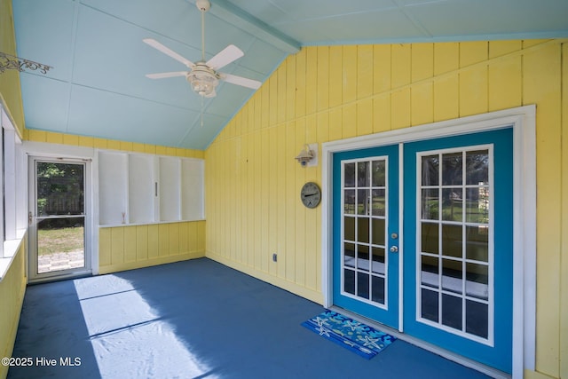 120 NW 19th St, Oak Island, NC 28465 - unfurnished sunroom featuring french doors