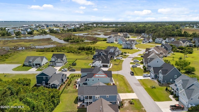 601 Trawler Pl, Newport, NC 28570 - aerial perspective of suburban area with a nearby body of water