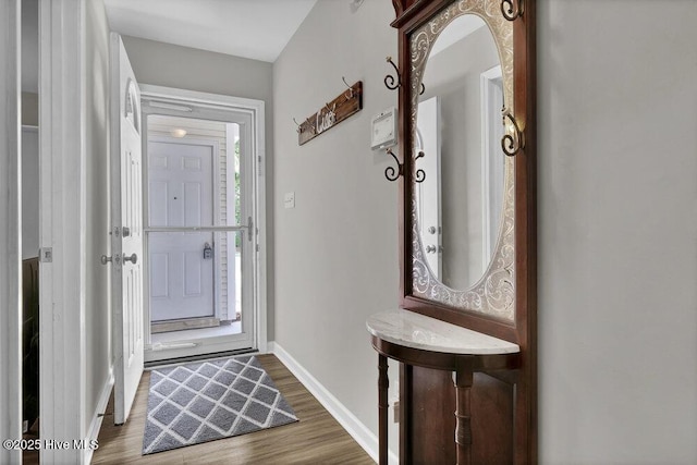 7475 Thais Trl, Wilmington, NC 28411 - entrance foyer with baseboards and wood finished floors