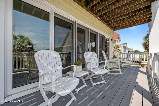 208 Sea Manor Dr, Surf City, NC 28445 - view of wooden deck