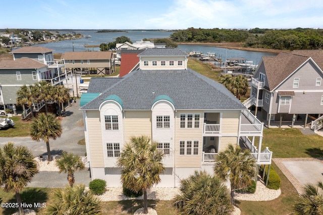 208 Sea Manor Dr, Surf City, NC 28445 - view from above of property featuring a large body of water