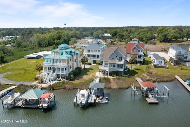208 Sea Manor Dr, Surf City, NC 28445 - drone / aerial view of a large body of water