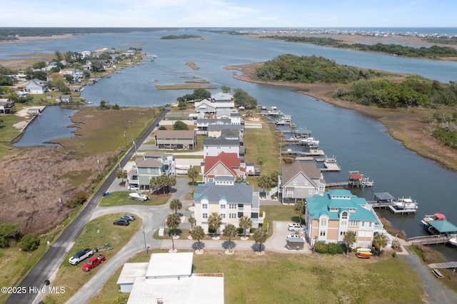 208 Sea Manor Dr, Surf City, NC 28445 - aerial view of property's location featuring a nearby body of water and nearby suburban area