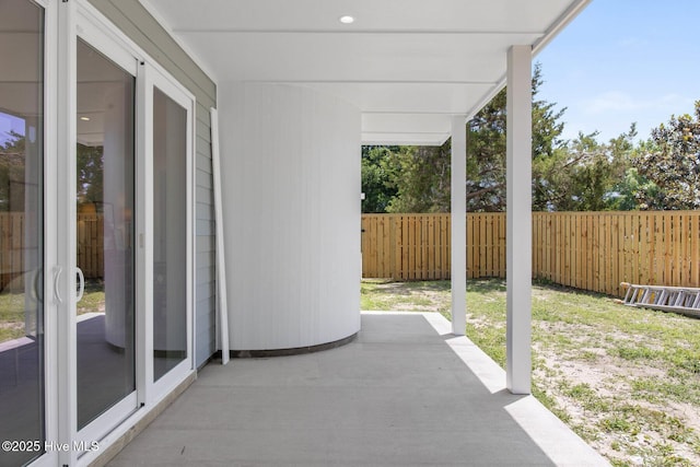 1100 S Sixth St, Carolina Beach, NC 28428 - fenced backyard featuring a patio area