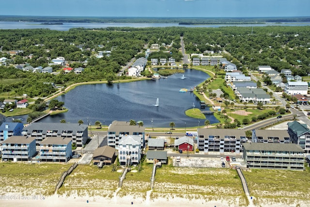 609 Augusta Ave, Carolina Beach, NC 28428 - aerial view of property's location featuring a nearby body of water