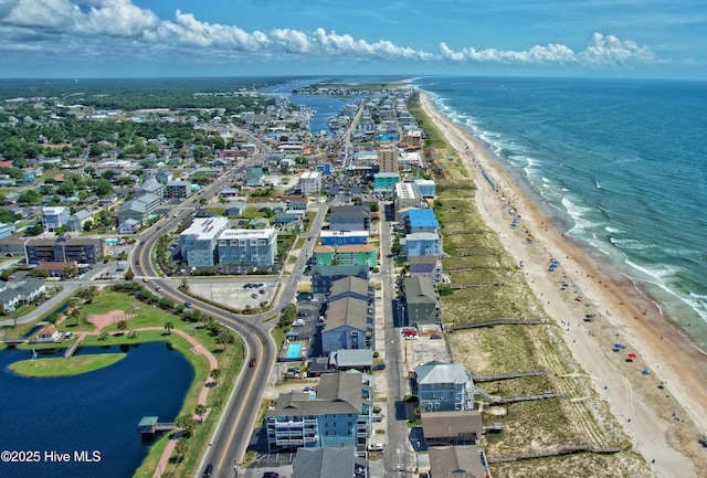 609 Augusta Ave, Carolina Beach, NC 28428 - aerial overview of property's location with extended coastline
