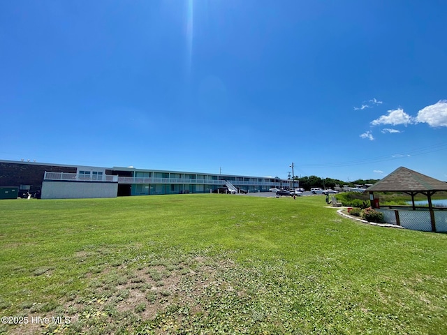 1918 W Fort Macon Rd Unit 160, Atlantic Beach, NC 28512 - view of green lawn with a gazebo