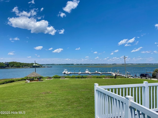 1918 W Fort Macon Rd Unit 160, Atlantic Beach, NC 28512 - water view with a gazebo