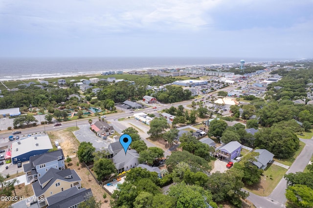 104 NE 63rd St, Oak Island, NC 28465 - aerial view of property and surrounding area with a large body of water