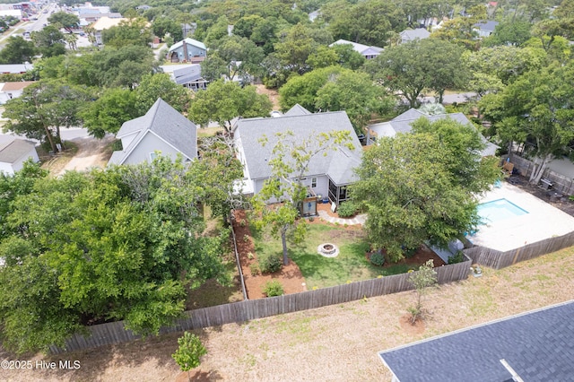 104 NE 63rd St, Oak Island, NC 28465 - aerial view of residential area featuring a pool