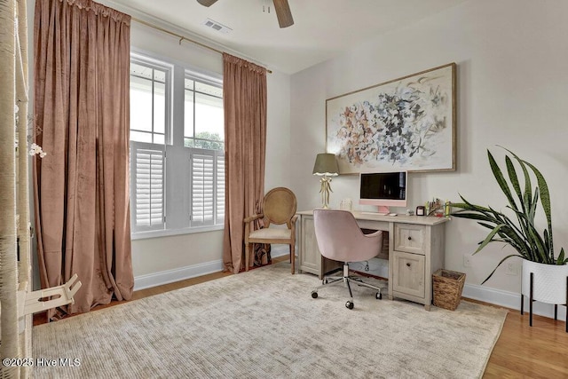 127 Azalea Dr, Hampstead, NC 28443 - office space featuring baseboards, plenty of natural light, and wood finished floors