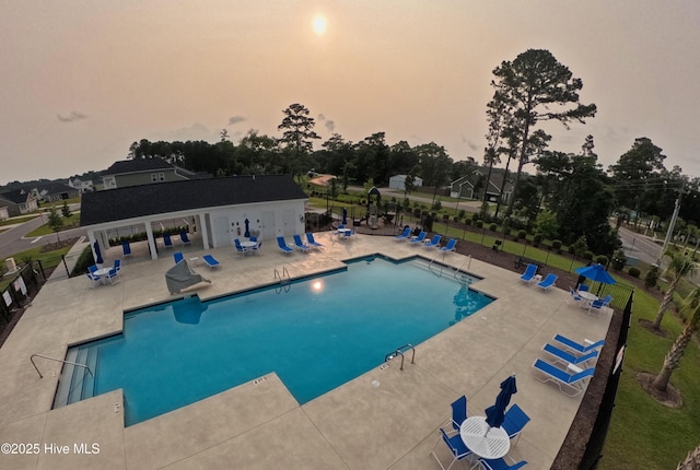 9308 Little Osprey Dr, Calabash, NC 28467 - community pool featuring a patio area