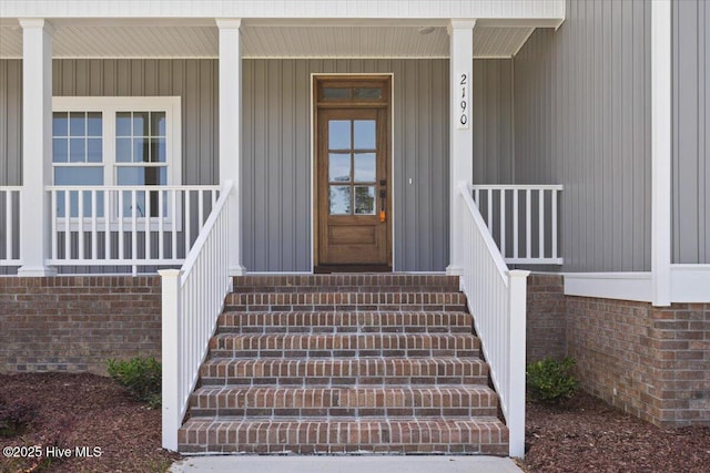 2190 Heartland Rd, Battleboro, NC 27809 - view of exterior entry with covered porch