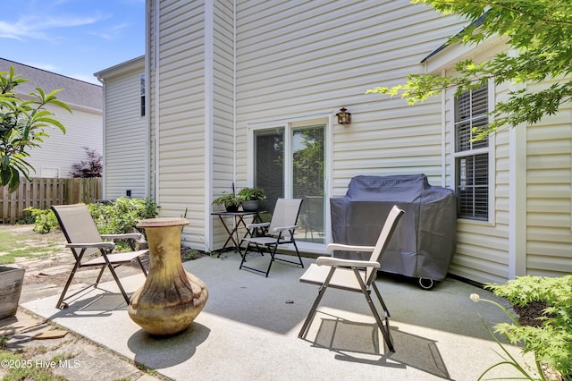 5109 Gate Post Ln, Wilmington, NC 28412 - view of patio / terrace with fence and a grill
