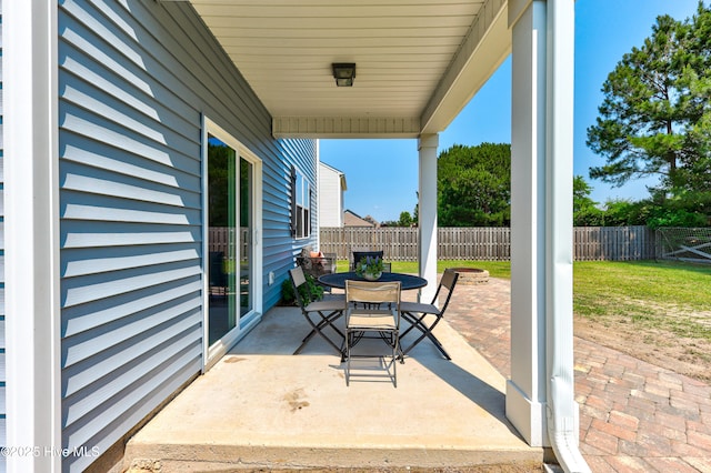 815 Avington Ln NE, Leland, NC 28451 - view of patio featuring outdoor dining space