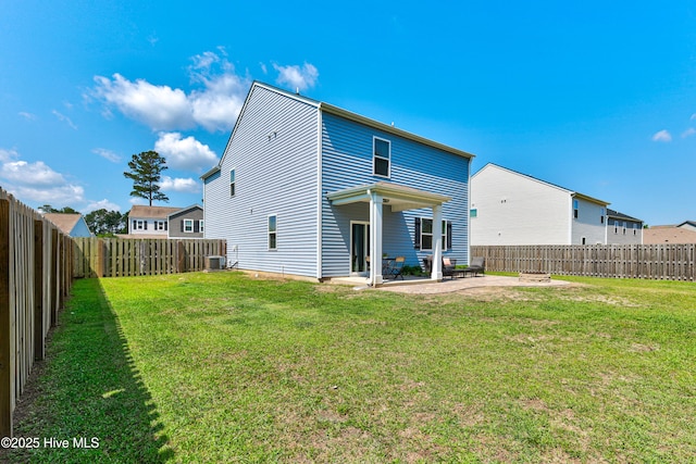 815 Avington Ln NE, Leland, NC 28451 - rear view of house with a patio area and cooling unit