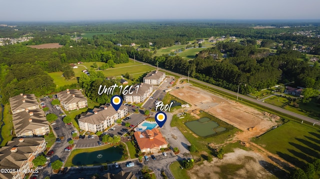 395 S Crow Creek Dr Unit 1601, Calabash, NC 28467 - view of property location with a forest and a nearby body of water