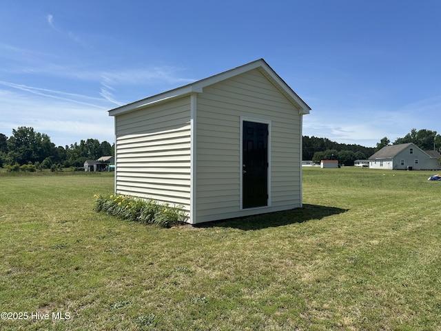 view of shed