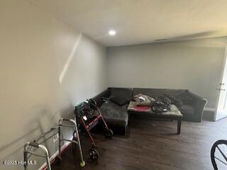 5106 Hodge St, Fayetteville, NC 28303 - sitting room featuring wood finished floors, baseboards, and recessed lighting