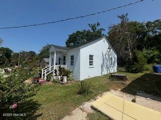 5106 Hodge St, Fayetteville, NC 28303 - view of side of home with stucco siding