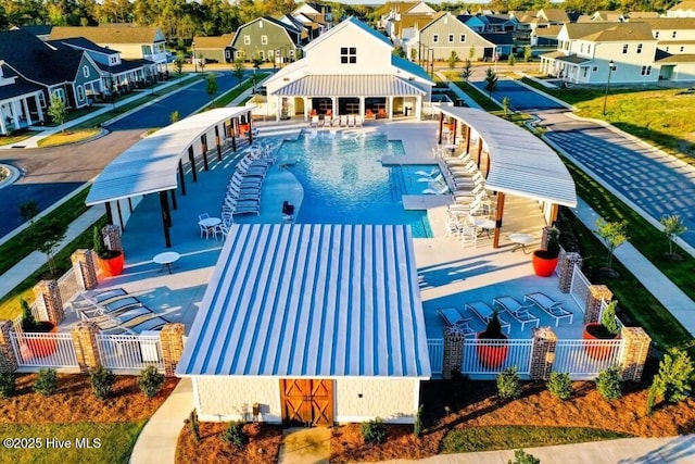 264 Great Egret Way, Beaufort, NC 28516 - community pool with a residential view and a patio