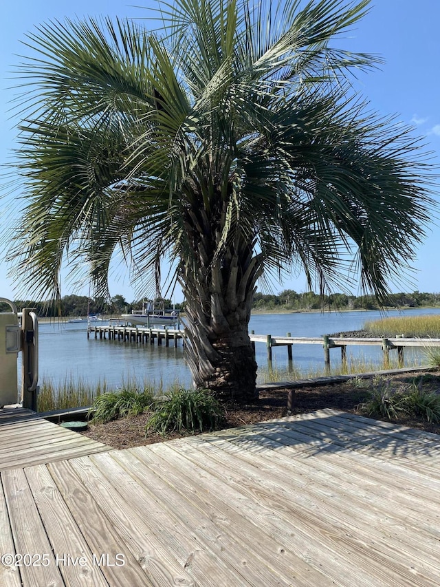 264 Great Egret Way, Beaufort, NC 28516 - dock area featuring a water view