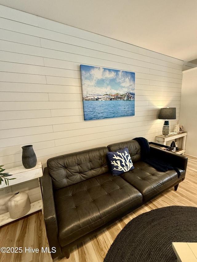 264 Great Egret Way, Beaufort, NC 28516 - living room with wood finished floors and wooden walls