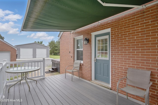 1047 US Highway 158 W, Gates, NC 27937 - wooden deck featuring an outbuilding