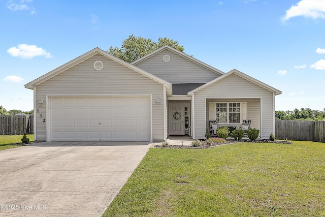112 Silver Queen Ln, Richlands, NC 28574 - view of front of home featuring concrete driveway and an attached garage